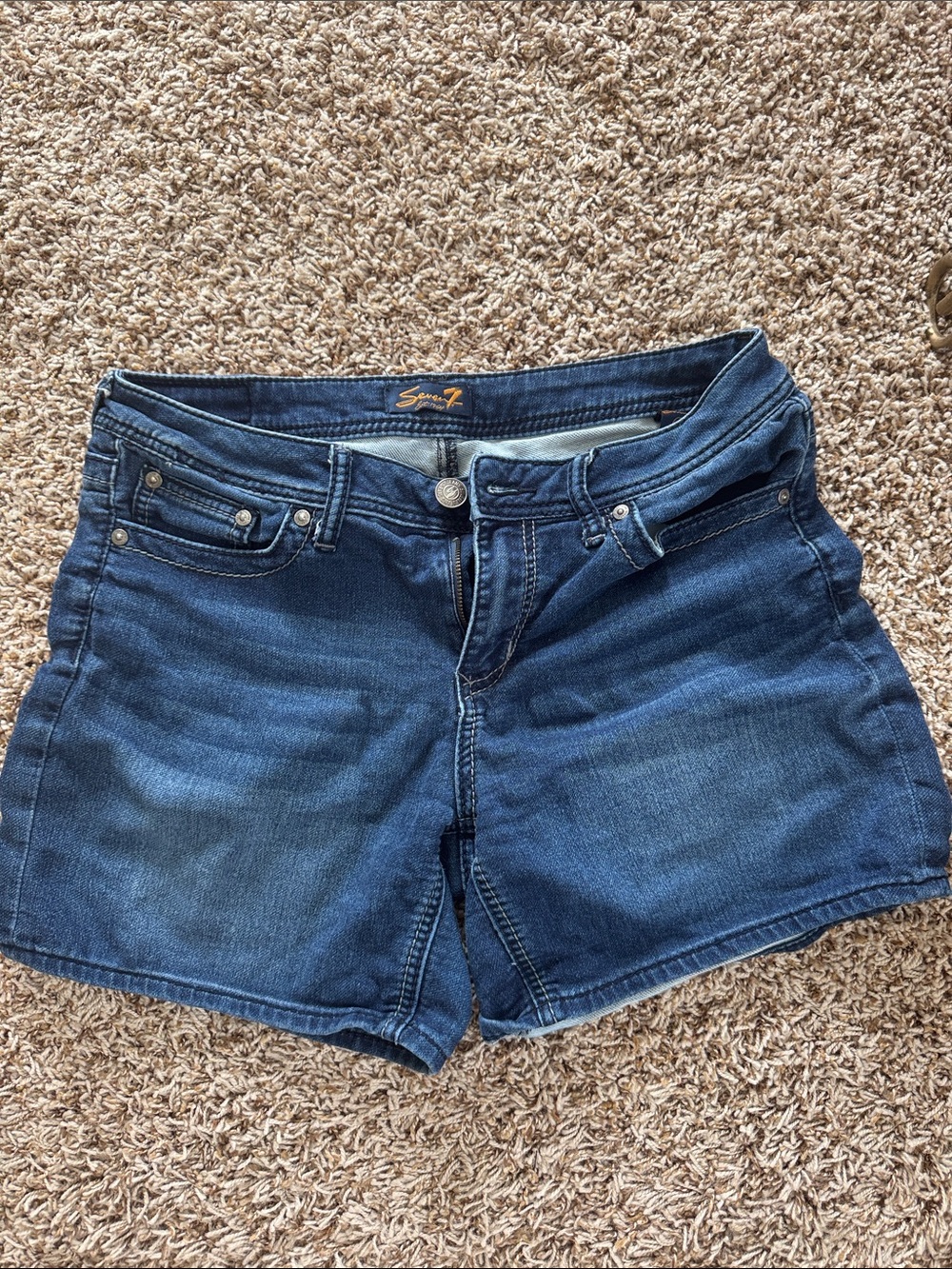 Seven7 Indigo Blue Denim Shorts